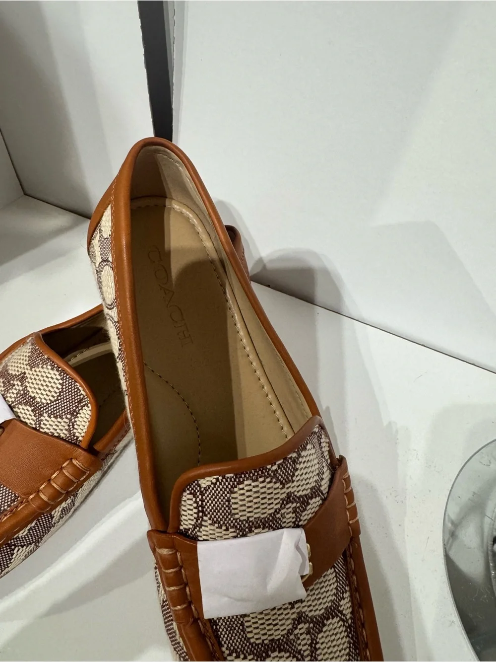 Coach Leah Brown Signature Jacquard Penny Loafers - Picture 4 of 6